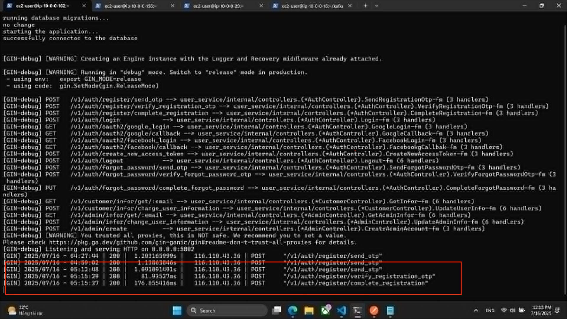 Thực hiện các API của các ứng dụng Backend :: Create a new AWS account.